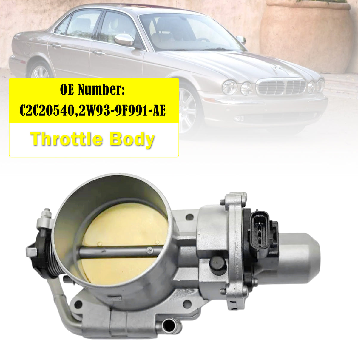 2002-2008 Jaguar S-Type V8 Throttle Body C2C20540 2W93-9F991-AE Generic