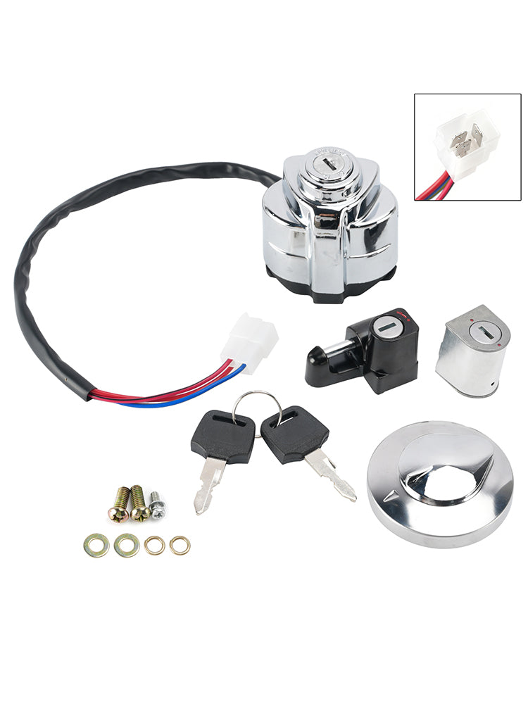 Ignition Switch Fuel Cap Lock Set For Honda VT750 Shadow 04-07 VF750 Magna 93-03