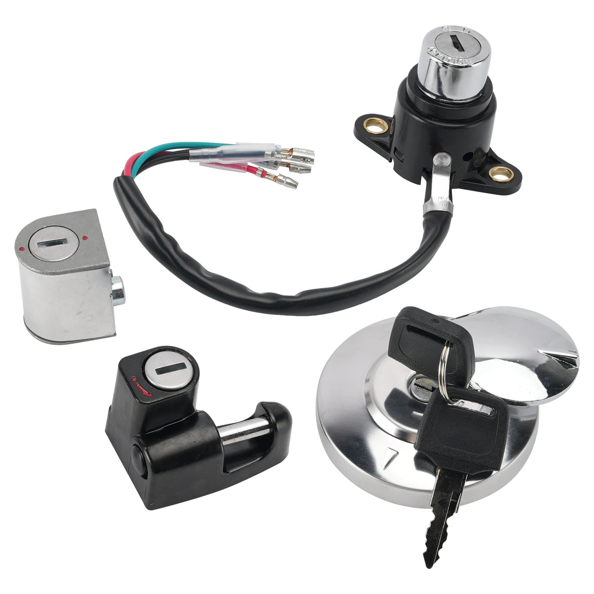 Ignition Switch Key Fuel Cap Seat Lock Set For Honda CMX250 C C2 X Rebel 96-16