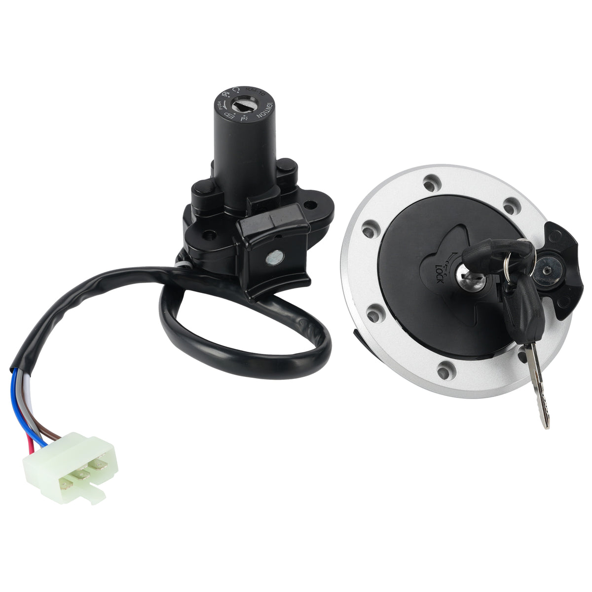 Ignition Switch Fuel Cap Lock Set For Kawasaki Ninja ZX7R ZX-7R 7RR 1996-2003