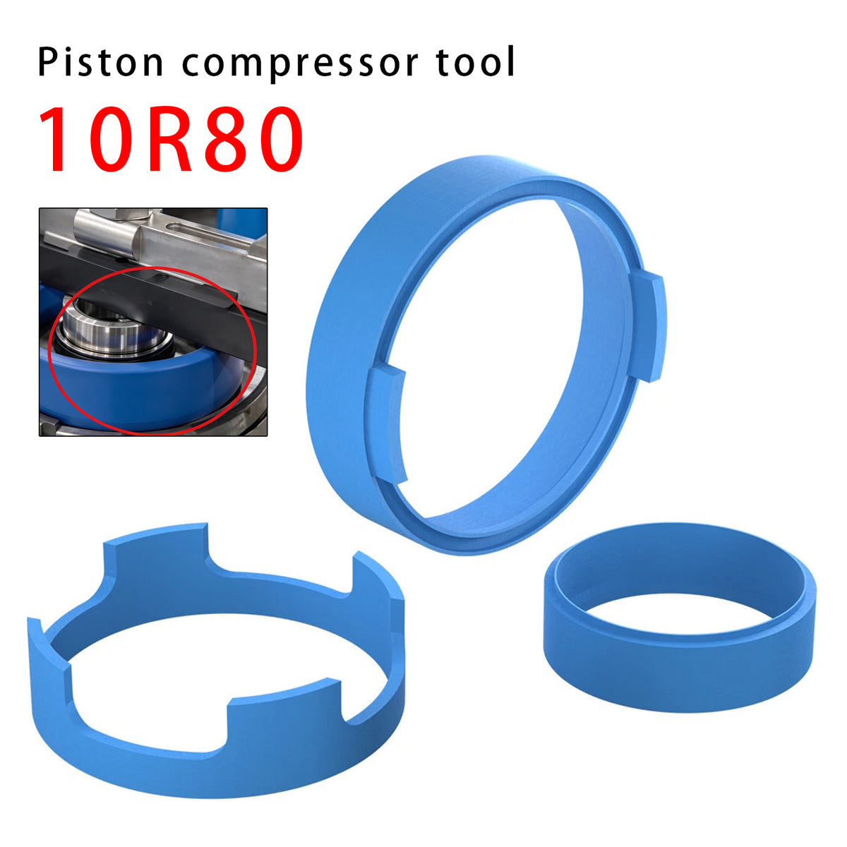 2019-2024 Ford Ranger 3PCS Transmission Piston Compressor Tool Removal Kit Ring Tool 10R80 Generic