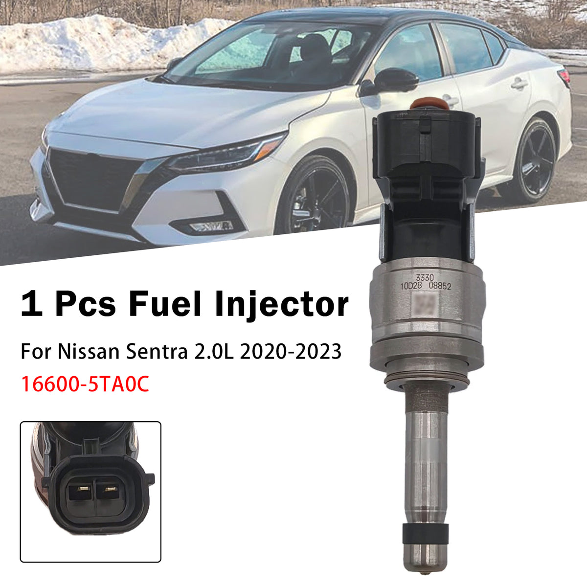 2020-2023 Nissan Sentra 2.0L 1Pcs Fuel Injector 16600-5TA0C 16600-5TA0D Generic