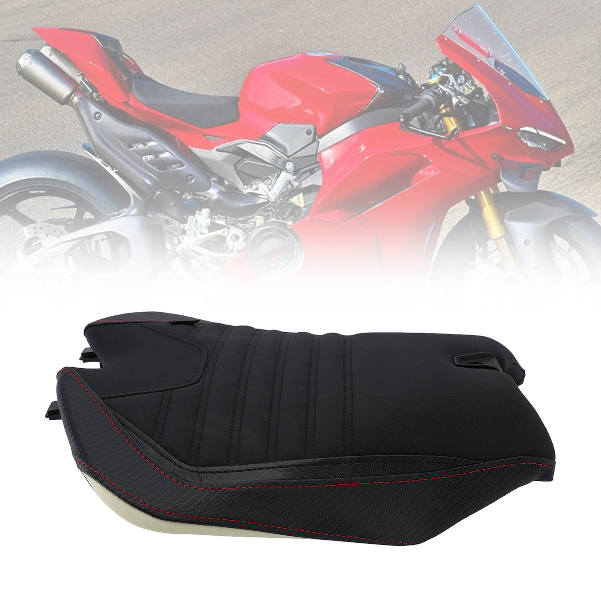 2025-2026 DUCATI Panigale V4 Front Raider Seat Driver Cushion Pu Black Generic