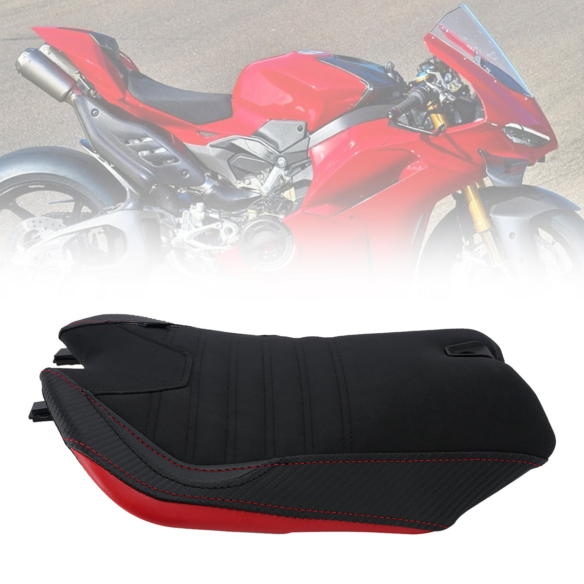 2025-2026 DUCATI Panigale V4 Front Raider Seat Driver Cushion Pu Red Generic