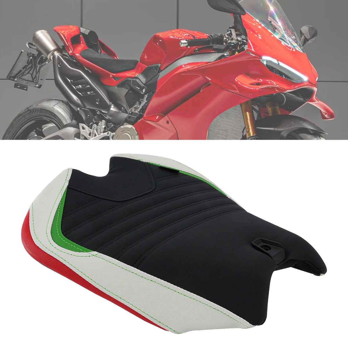 2025-2026 DUCATI Panigale V4 Front Raider Seat Driver Cushion Pu White Generic