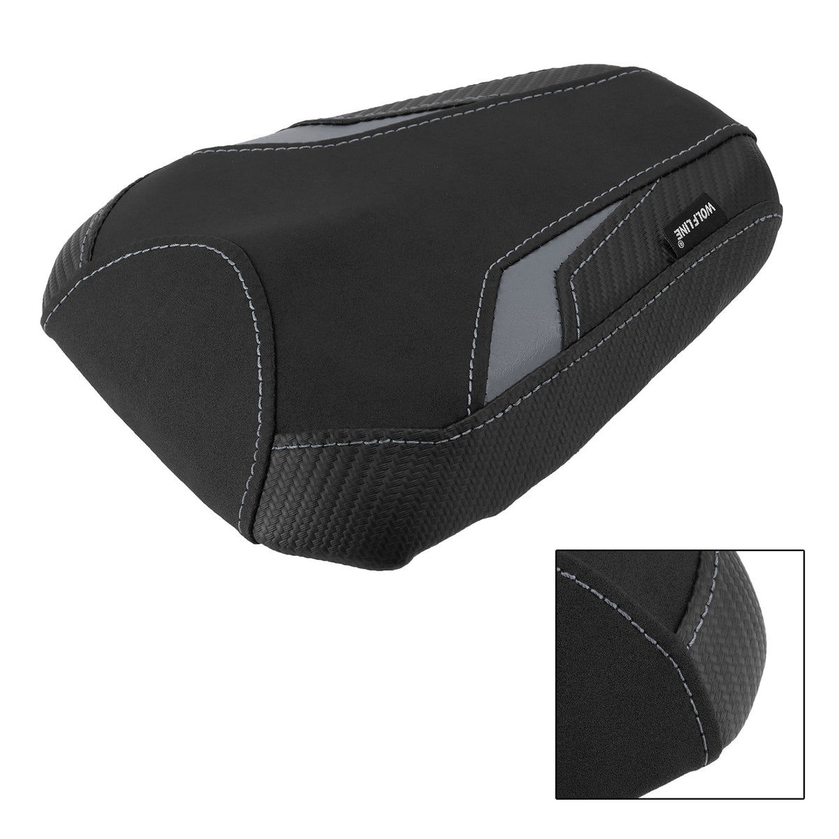 2021-2025 SUZUKI GSXR-1000R Rear Seat Pessenger Cushion Pu Gray Generic