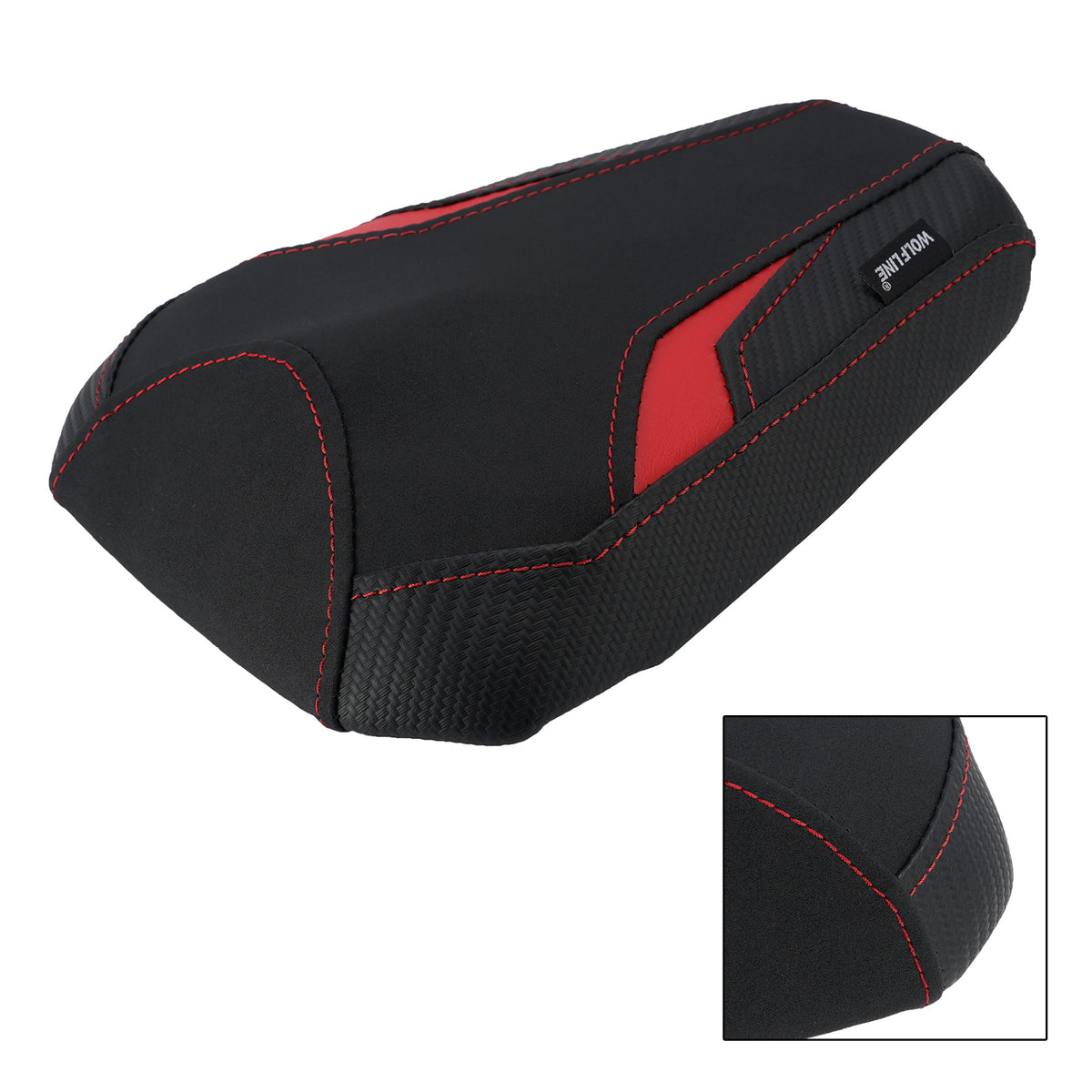 2021-2025 SUZUKI GSXR-1000R Rear Seat Pessenger Cushion Pu Red Generic
