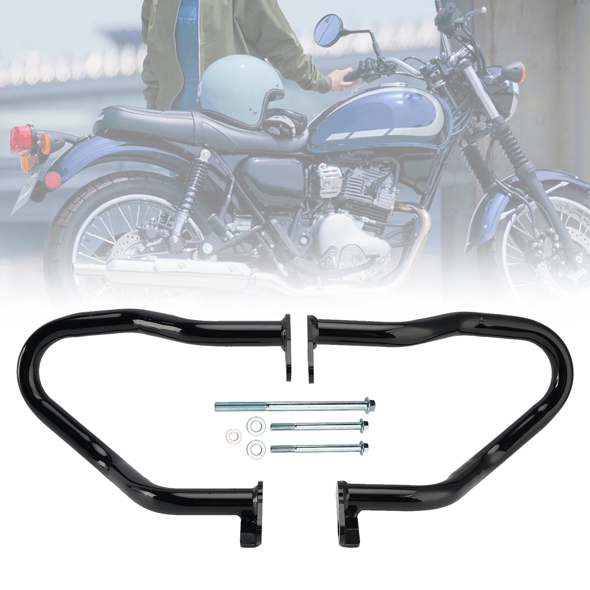 2025-2026 KAWASAKI MEGURO S1 Engine Guard Bumper Crash Bar Frame Protector Generic