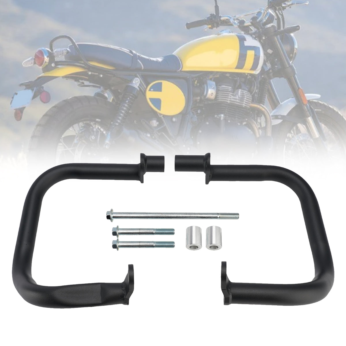 2019-2026 Royal Enfield CONTINENTAL GT 650 Engine Guard Bumper Crash Bar Frame Protector Generic