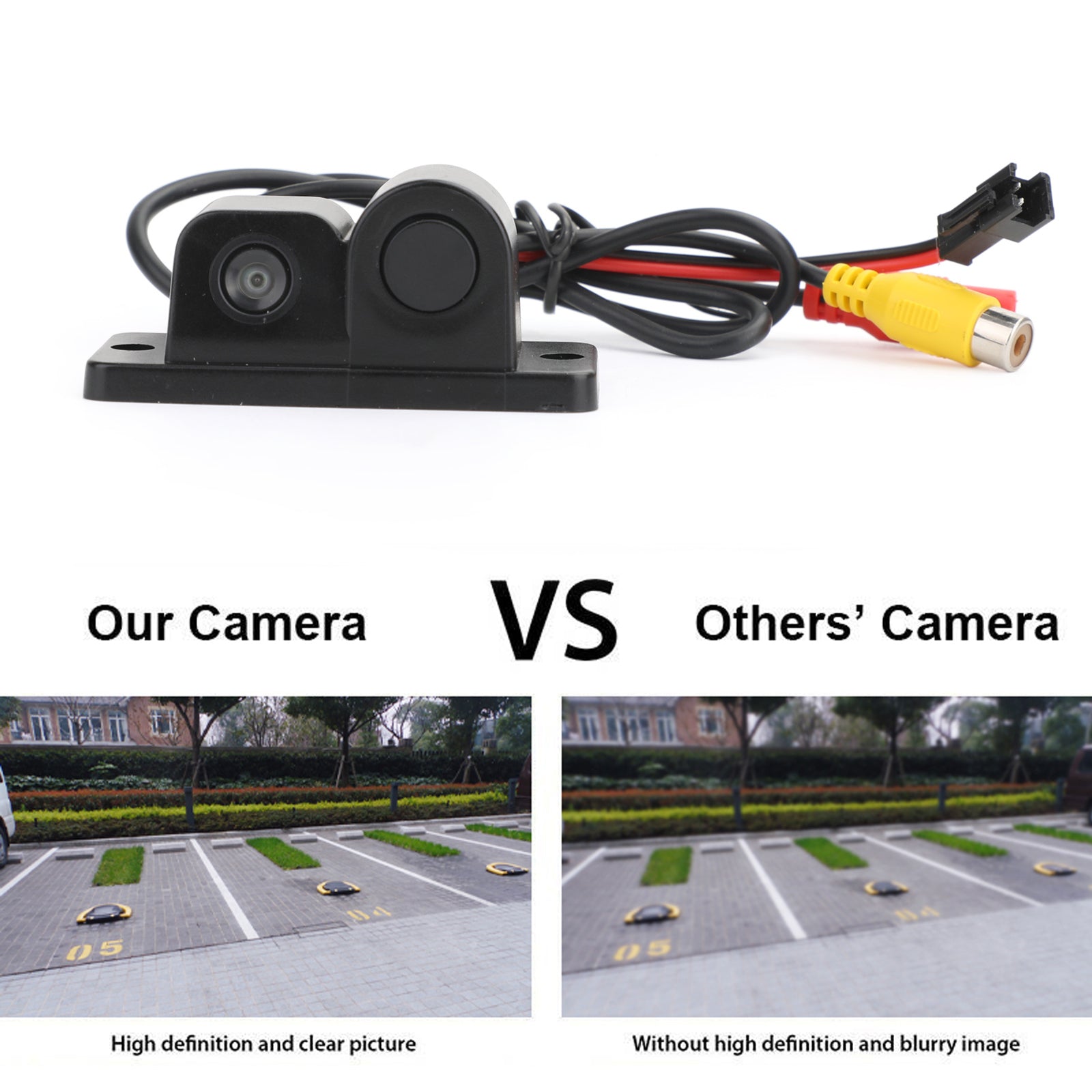 Sound Beeper + Parking Sensor Radar + Rear View Camera 3 in 1 Park System Kit