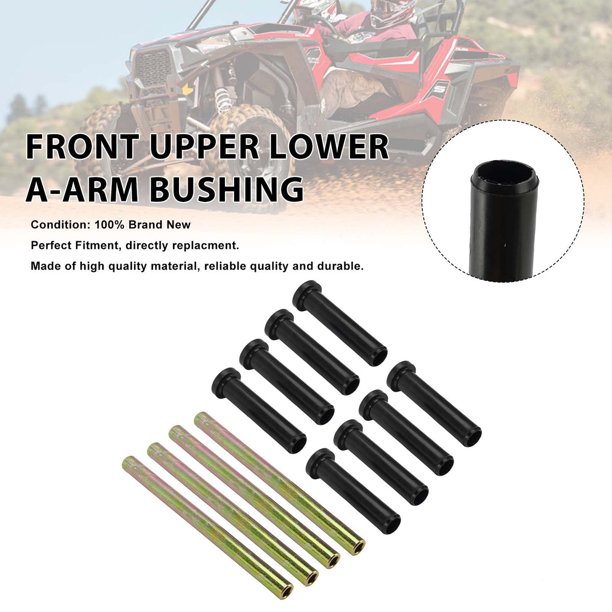 2010-2012 Polaris RZR 4 800 FRONT UPPER LOWER A-ARM BUSHING Generic