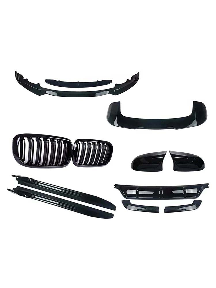2013-2019 BMW X5 F15 With M Sport Bumper Only Body Kit Grille Mirror Rear Diffuser Front Splitter Generic