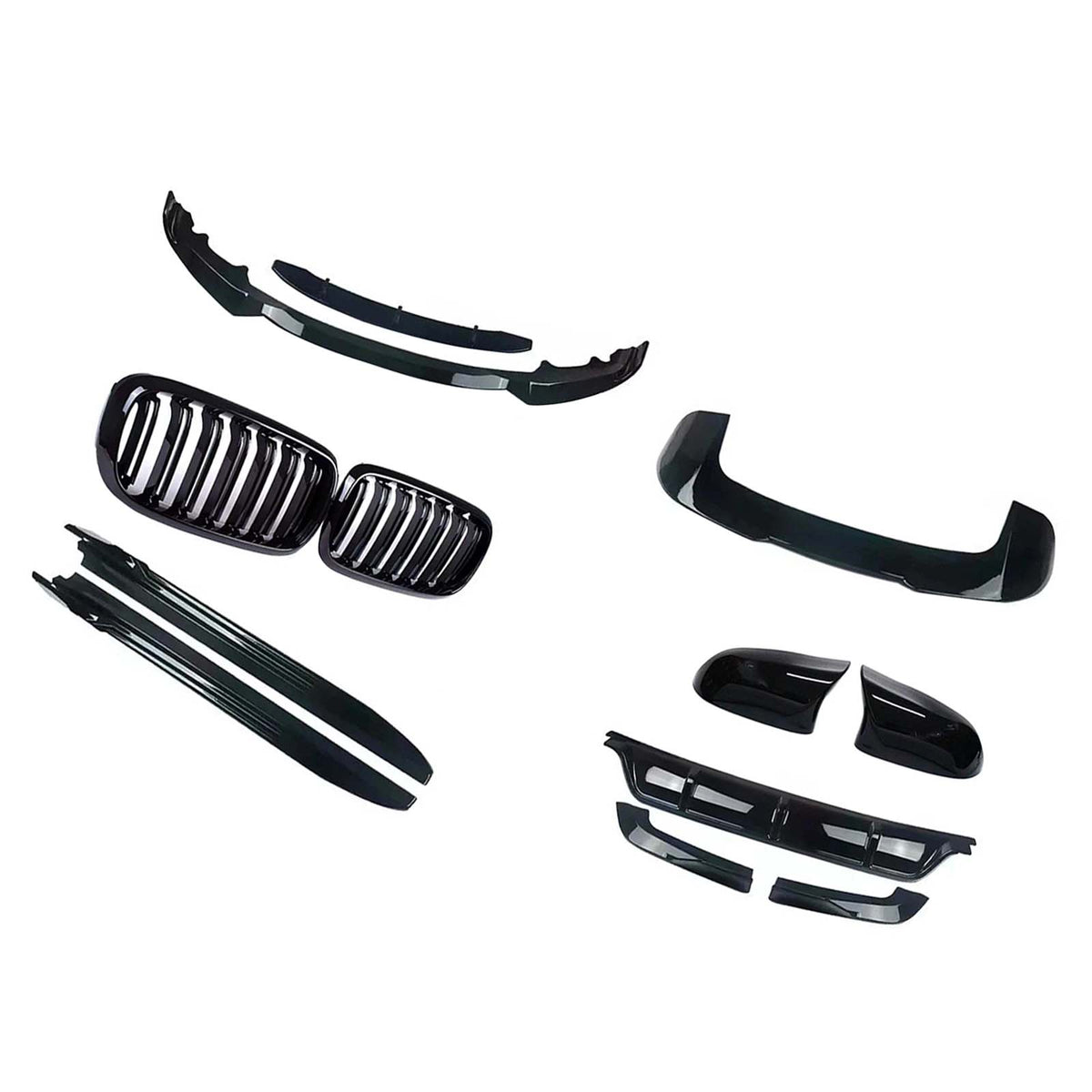 2013-2019 BMW X5 F15 With M Sport Bumper Only Body Kit Grille Mirror Rear Diffuser Front Splitter Generic