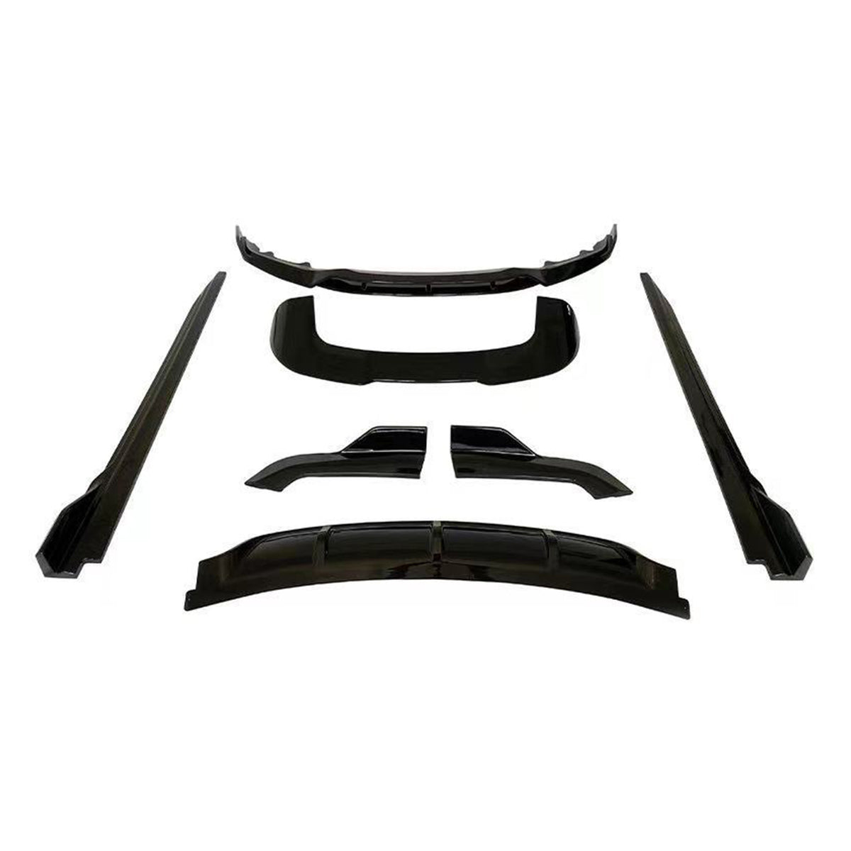 2013-2019 BMW X5 F15 With M Sport Bumper Only Gloss Black Body Kit Front Rear Diffuser Body Kit Generic