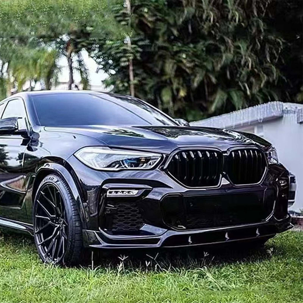 2019-2023 BMW X6 G06 Pre-LCI With M Sport Bumper Only Body Kit Side Skirt Front Lip Rear Diffuser Generic