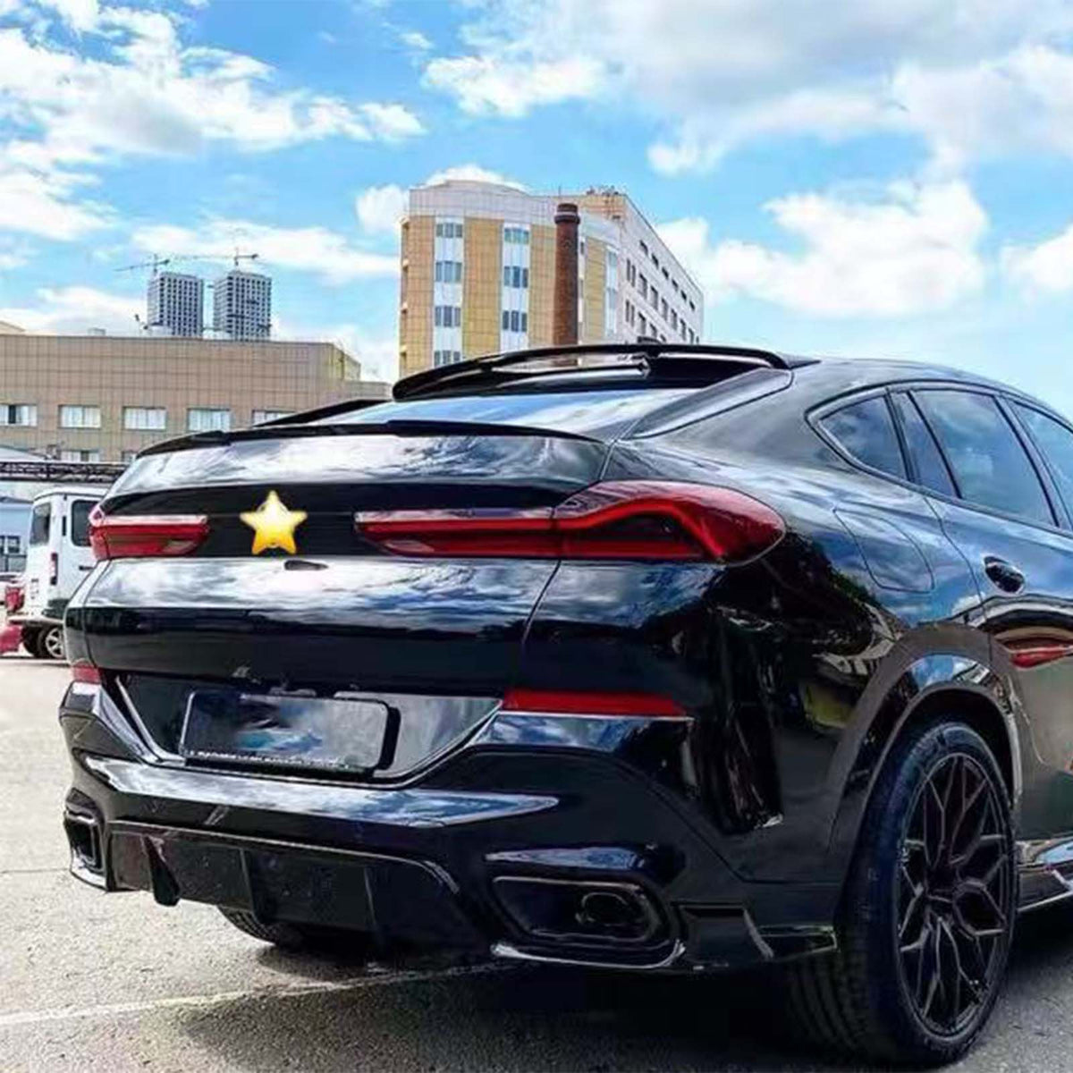 2019-2023 BMW X6 G06 Pre-LCI With M Sport Bumper Only Body Kit Side Skirt Front Lip Rear Diffuser Generic