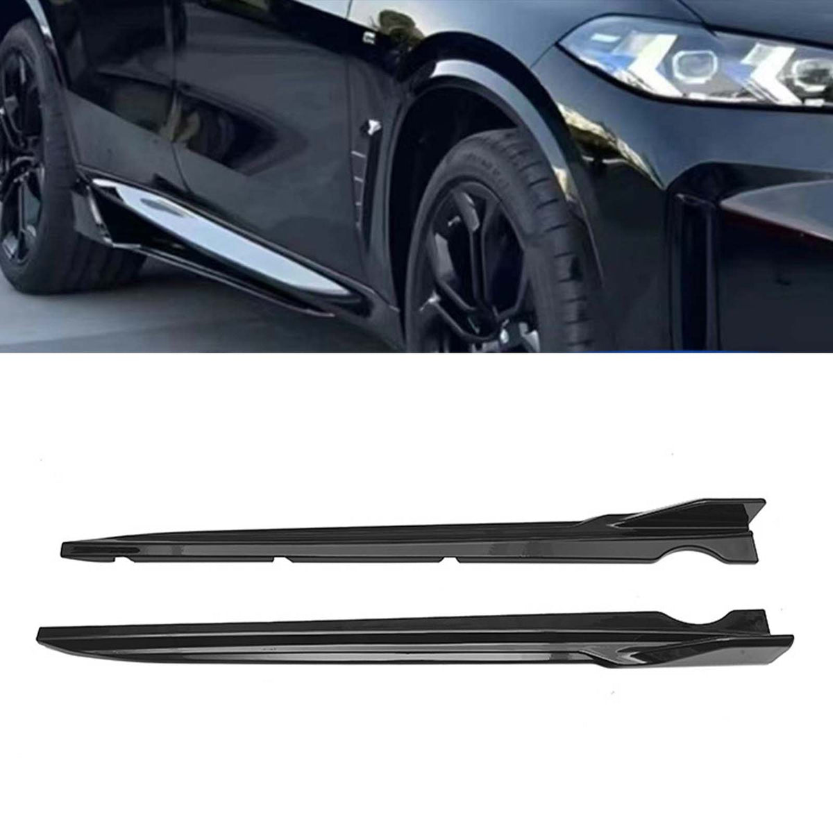 2019-2023 BMW X6 G06 Pre-LCI With M Sport Bumper Only Body Kit Front Lip Rear Diffuser Side Skirt Generic