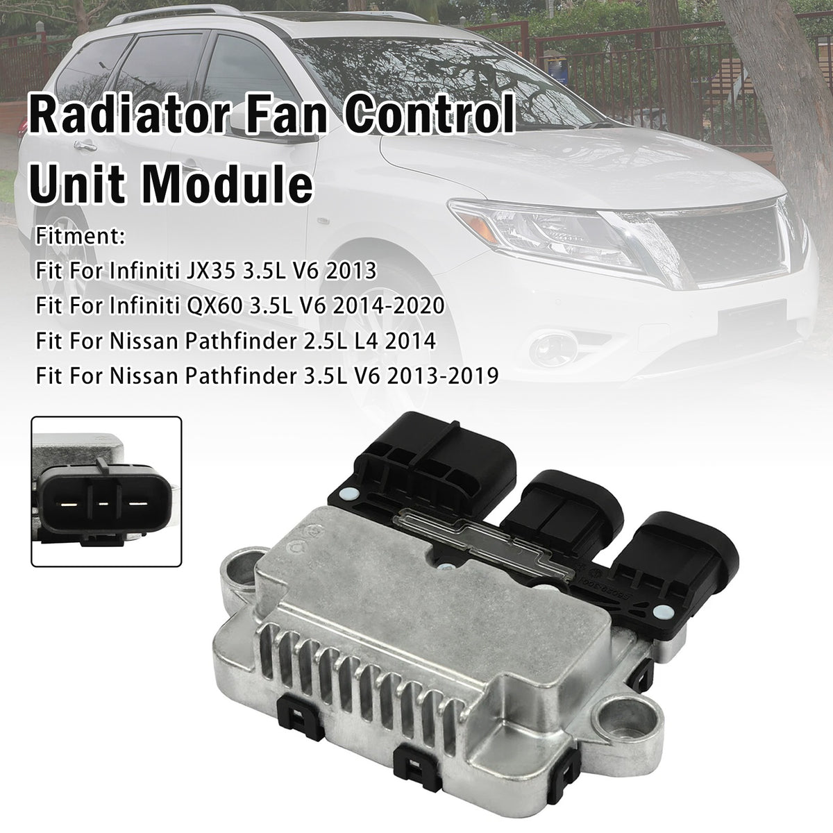 2013 Infiniti JX35 3.5L V6 Radiator Fan Control Module 214933JA0E 214933JA0A Generic