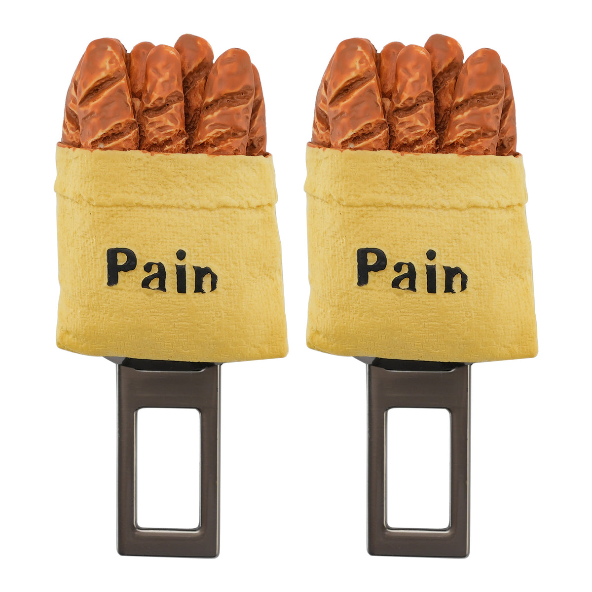 2X Baguette Universal Safety Seat Belt Buckle Alarm Stopper Extension Buckle