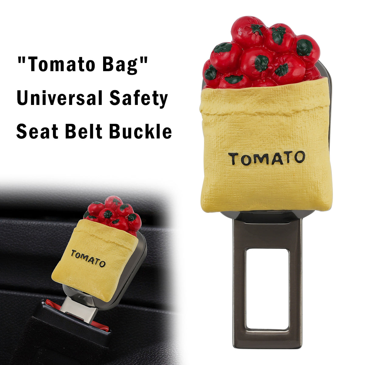 Tomato Bag Universal Safety Seat Belt Buckle Alarm Stopper Extension Buckle