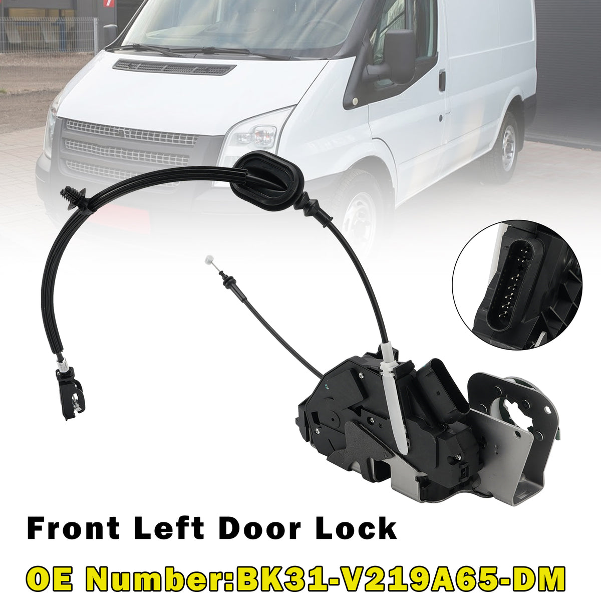 2013-2025 Ford Transit V363 Bus 2.0 2.2 Left Door Lock BK31-V219A65-DM 2314556 Generic