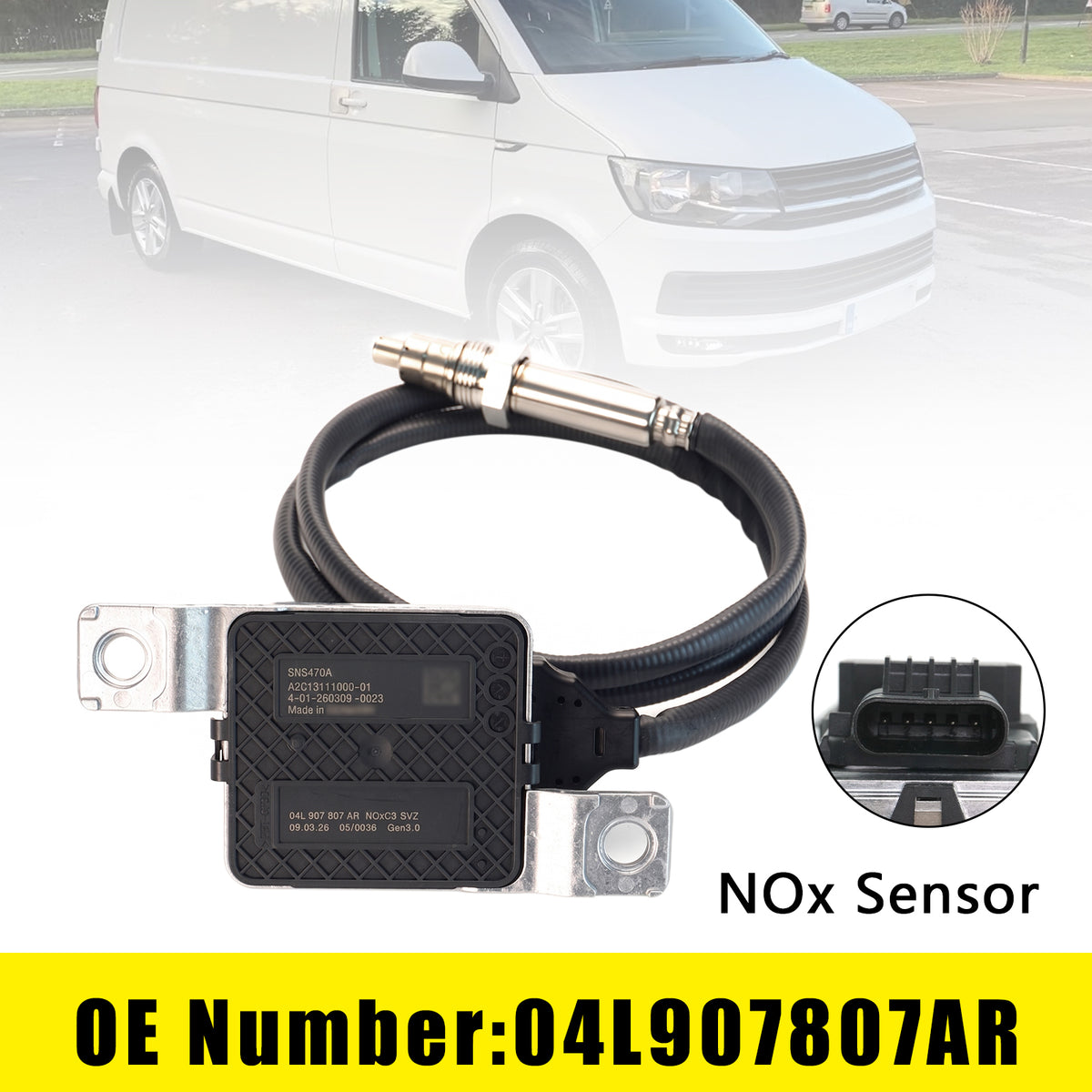 2015-2019 VW T6 Multivan Transporter 6 MK6 2.0 TDI 04L907807AR NOx Sensor Generic