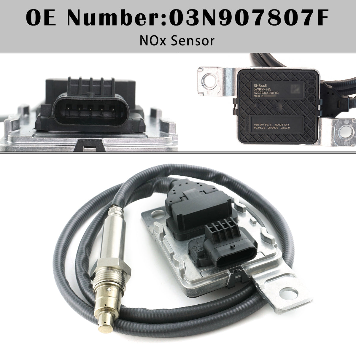 2015-2018 Skoda Superb MK3 03N907807F Nitrogen Oxide NOx Sensor Generic