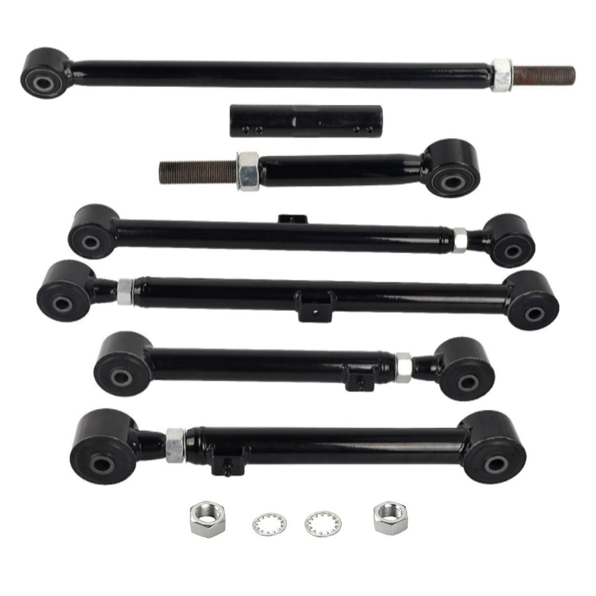 2009-2010 Dodge RAM 1500 5Pcs Adjustable Rear Lower & Upper Control Arm & Track Bar Generic