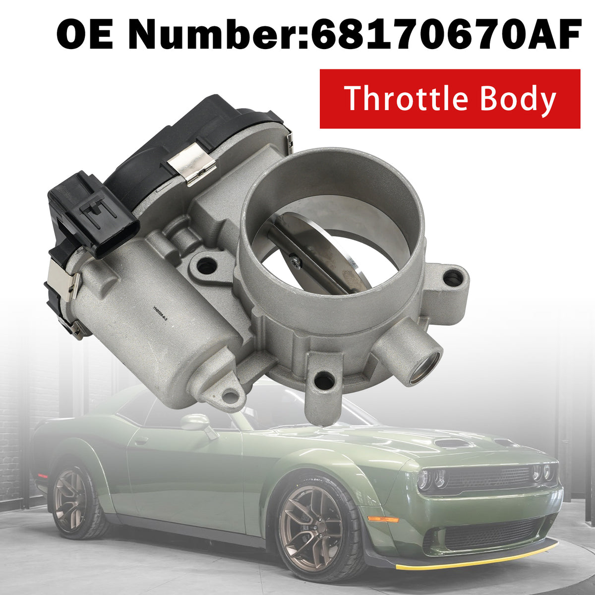 2015-2024 Dodge Challenger SRT Hellcat 6.2L V8 Throttle Body 68170670AF Generic