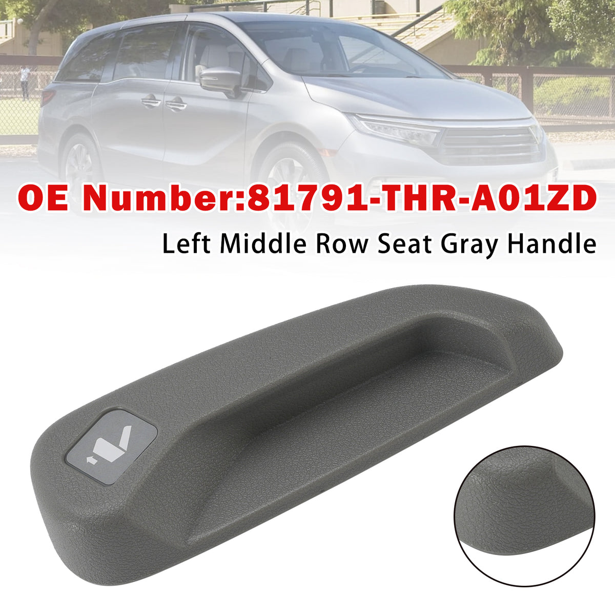 2021-2026 Honda Odyssey Left Row Seat Gray Handle 81391-THR-A01ZC Generic