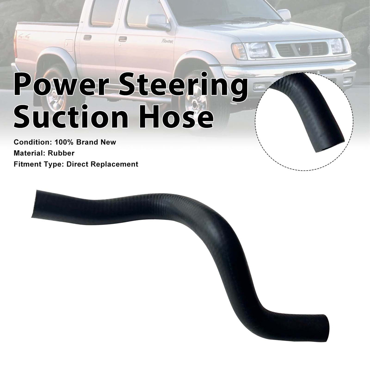 1998-2003 Nissan Frontier 2.4L Power Steering Suction Hose 49717-7B400 497177B400 Generic