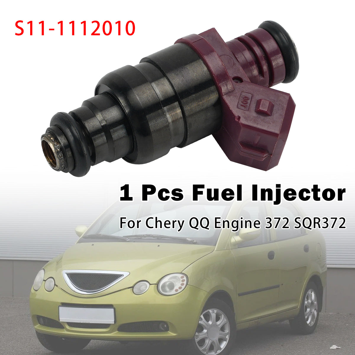 Chery QQ Engine 372 SQR372 1Pcs Fuel Injector S11-1112010 Generic