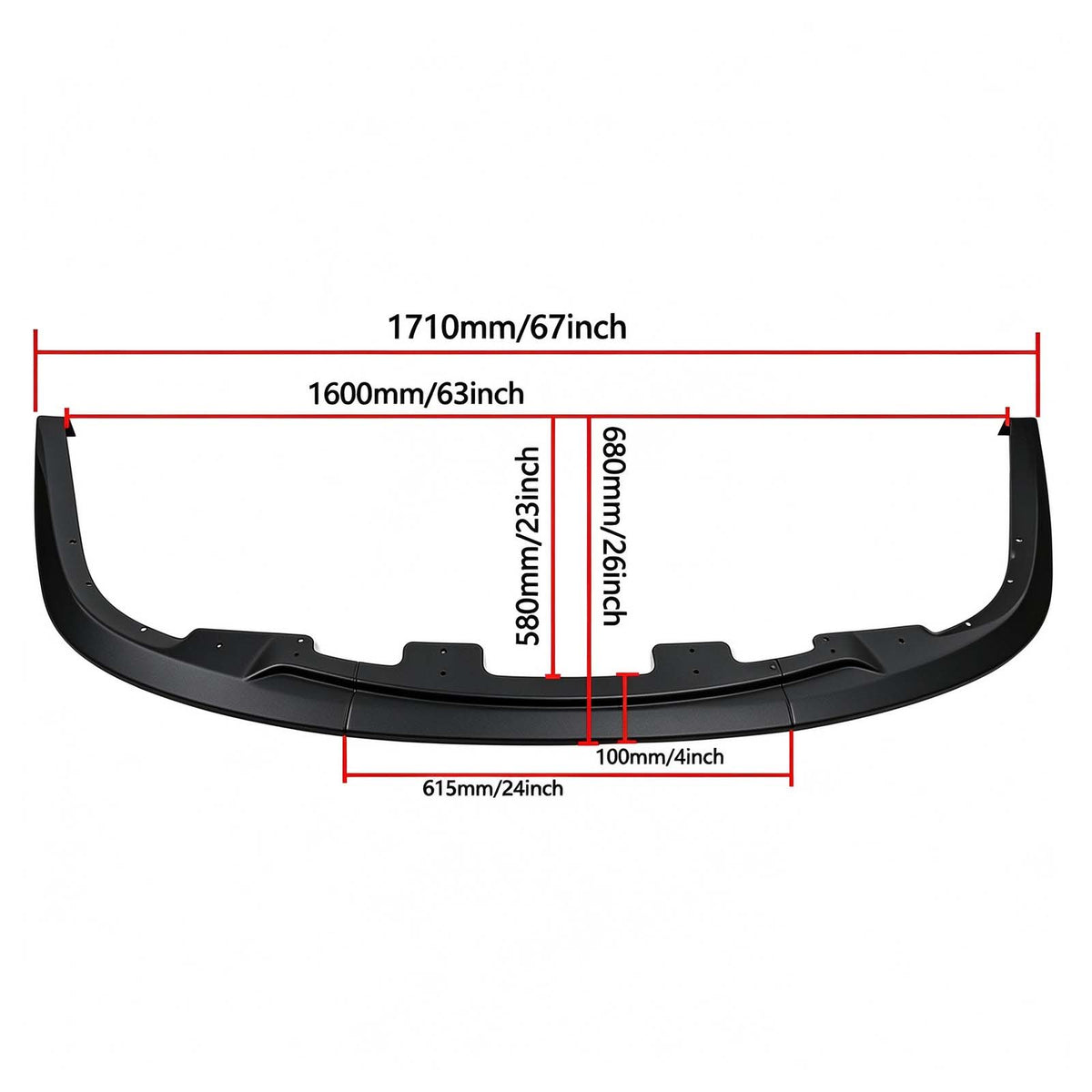 1997-2001 Honda Prelude Front Bumper Lip Spoiler Body Kit Generic