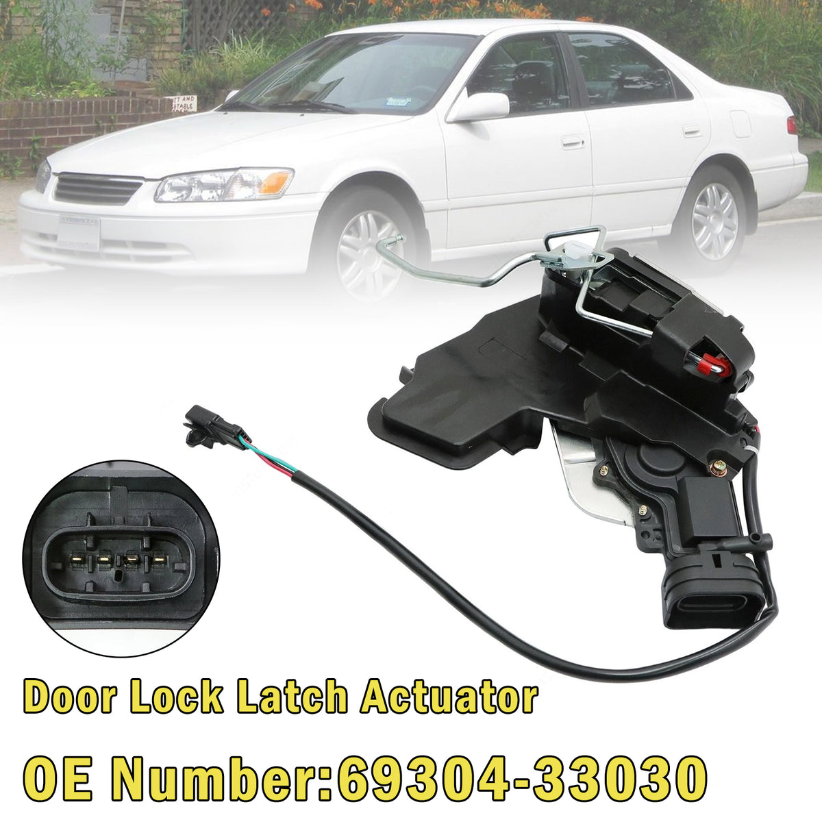 1997-2001 Toyota Camry Front Left Door Lock Actuator 69304-33030 Generic