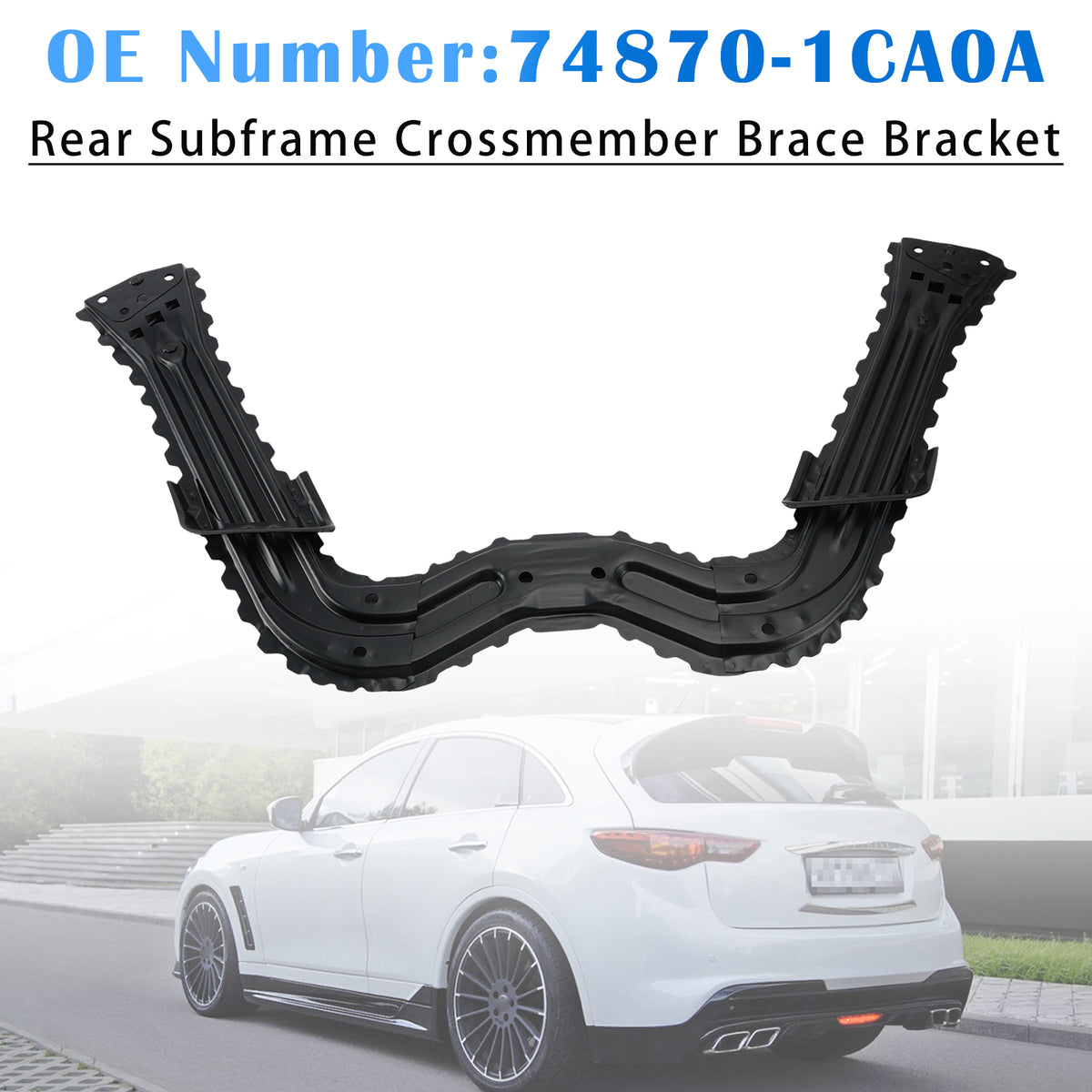 2009-2017 Infiniti FX35 Rear Subframe Crossmember Brace Bracket 74870-1CA0A Generic