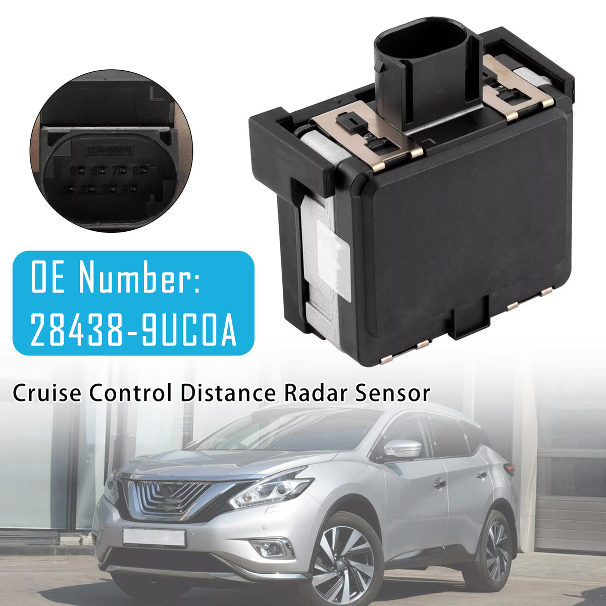 2016-2019 Nissan Murano 3.5L Cruise Control Distance Radar Sensor 28438-9UC0A Generic