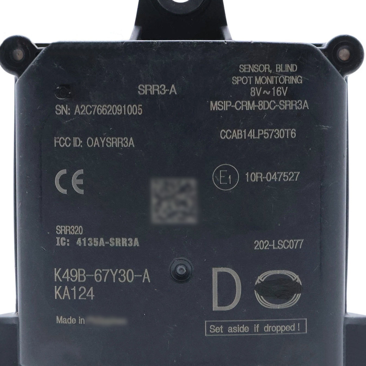 2022-2024 Mazda CX-5 Blind Spot Radar Sensor K49B-67Y30-A Generic