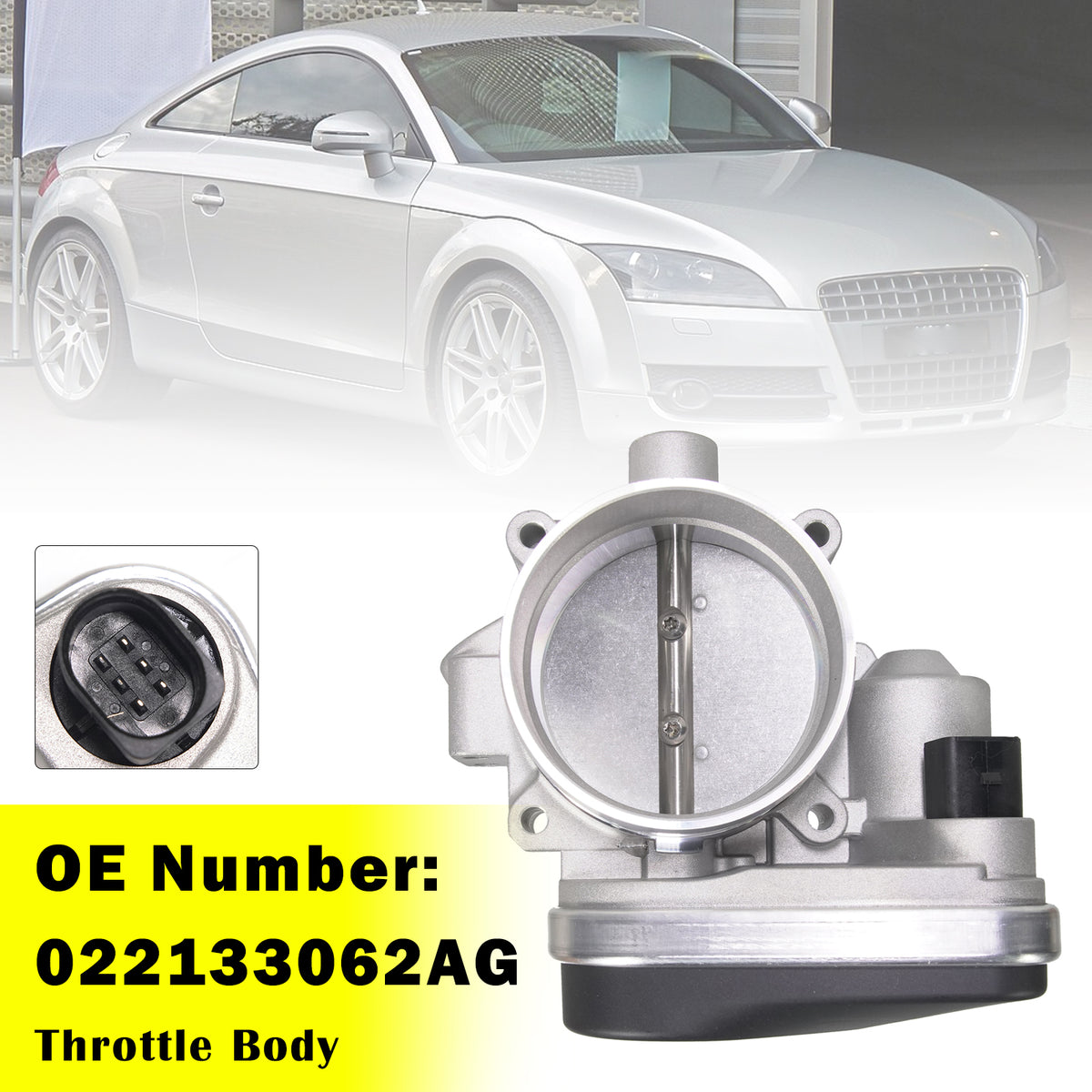 2004-2009 Audi A3 8P 3.2 V6 Quattro BUB Throttle Body 022133062AG Generic