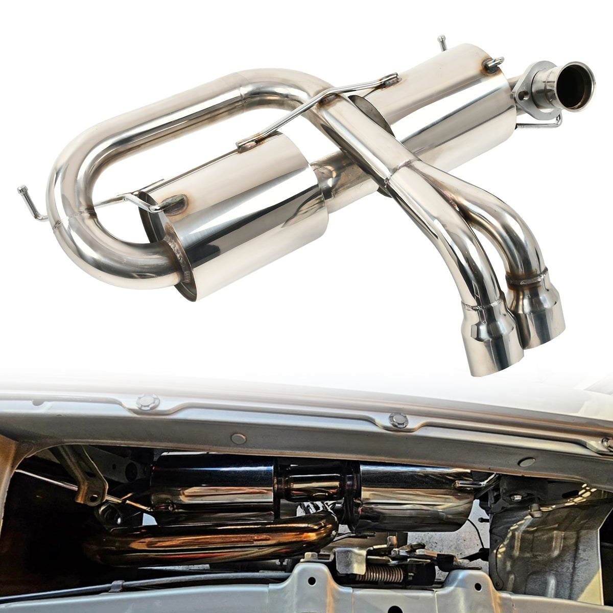 Lotus Centre Exit Style Catback Exhaust for Toyota MR2 Mk3 Spyder ZZW30