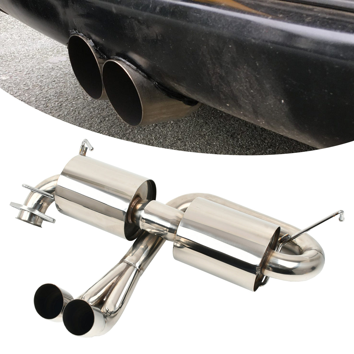 Lotus Centre Exit Style Catback Exhaust for Toyota MR2 Mk3 Spyder ZZW30