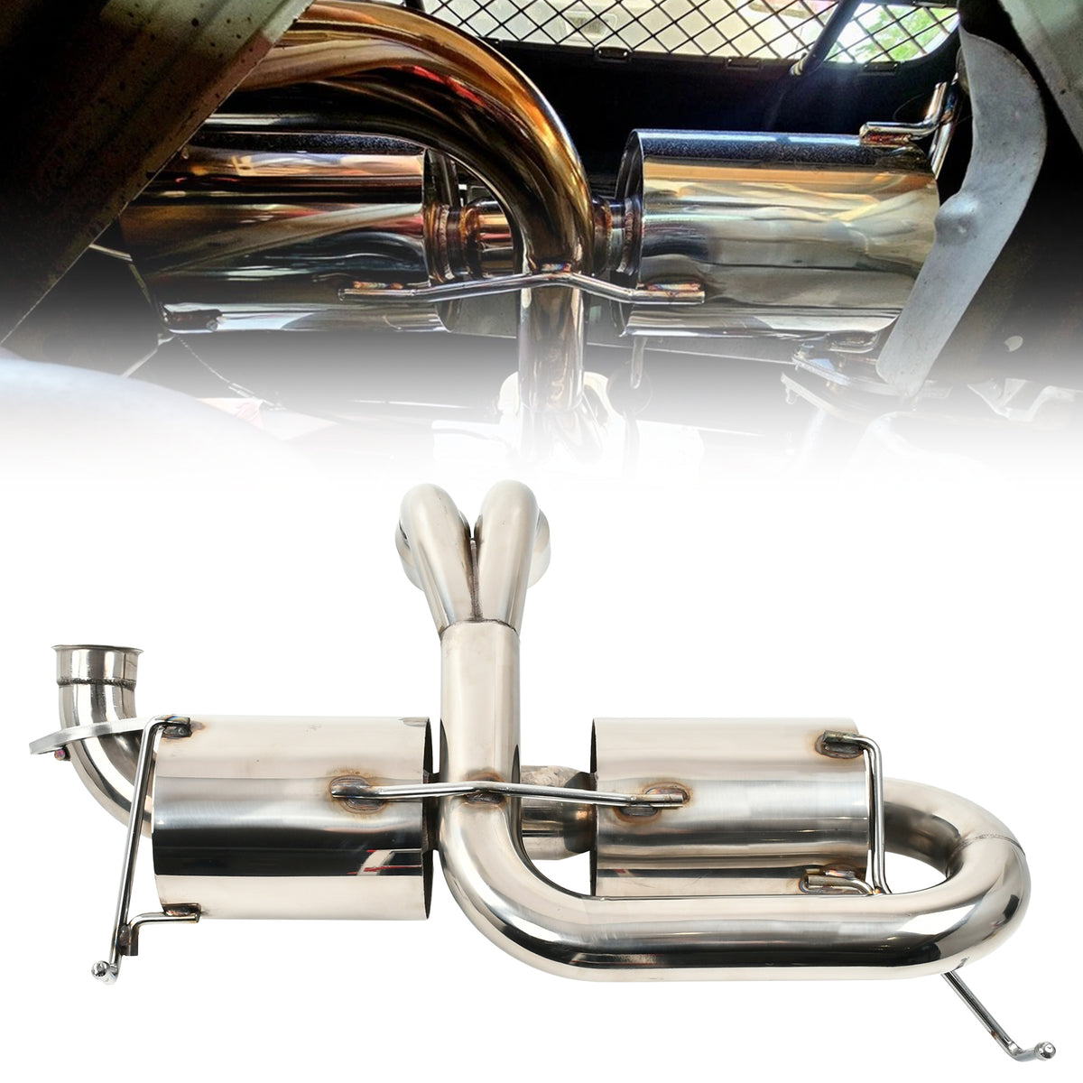 Lotus Centre Exit Style Catback Exhaust for Toyota MR2 Mk3 Spyder ZZW30