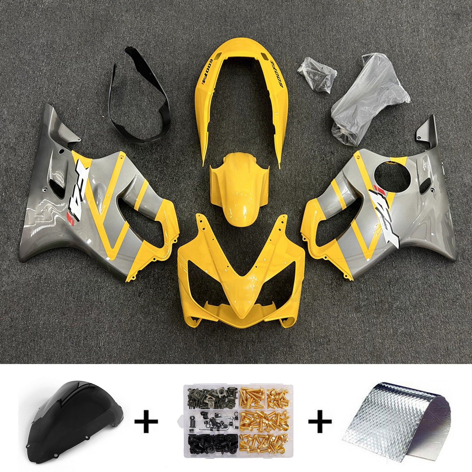 Injection Fairing Kit Bodywork Plastic ABS For Honda CBR600 F4i 2004-2007