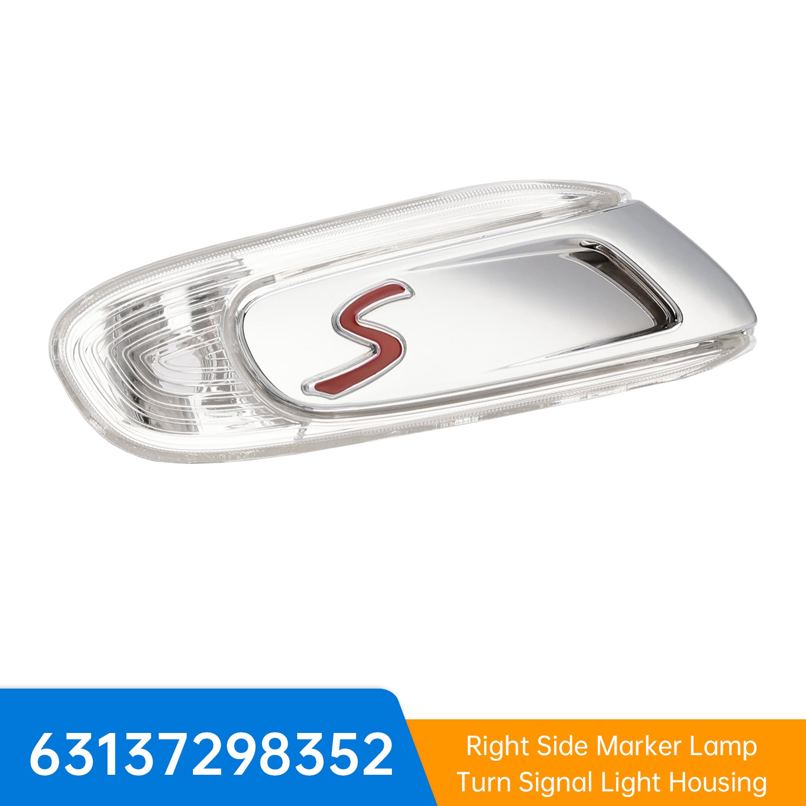 2014-2021 MINI F55 F56 F57 S Rechter Zijmarkeringslamp Richtingaanwijzer Behuizing 63137298352