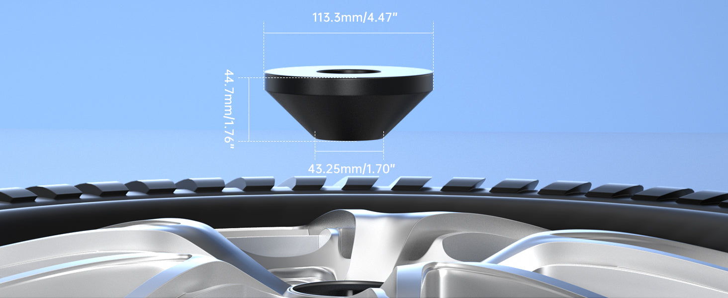 Grote handmatige centreerkegel voor bandenwisselaar voor middenstijlauto met een diameter van 1,67 inch