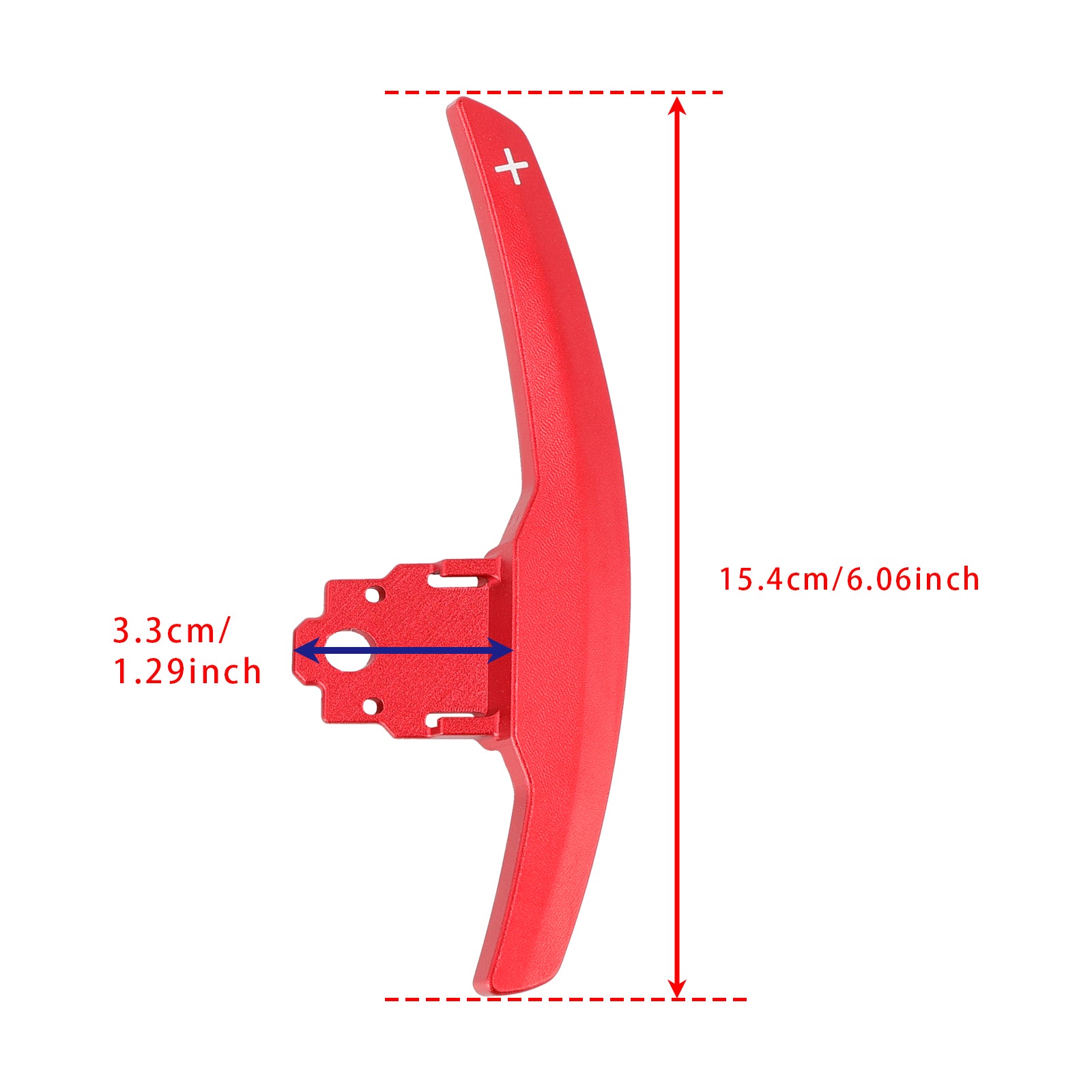 Paddle Shifter Extension for BMW F Series F30 F31 F32 F10 X3 X5 Aluminium Rød