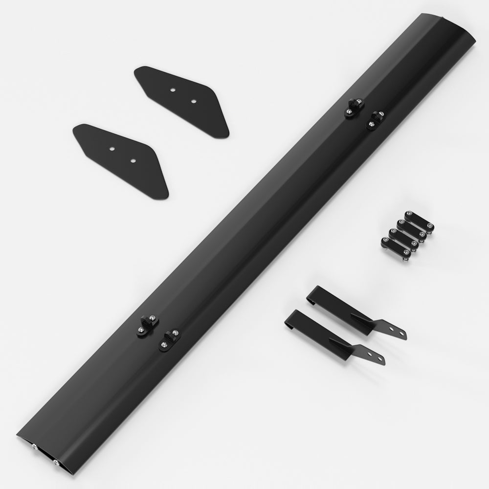 Universal Hatch Adjustable Aluminum GT Rear Trunk Wing Racing Spoiler Black 14# Generic