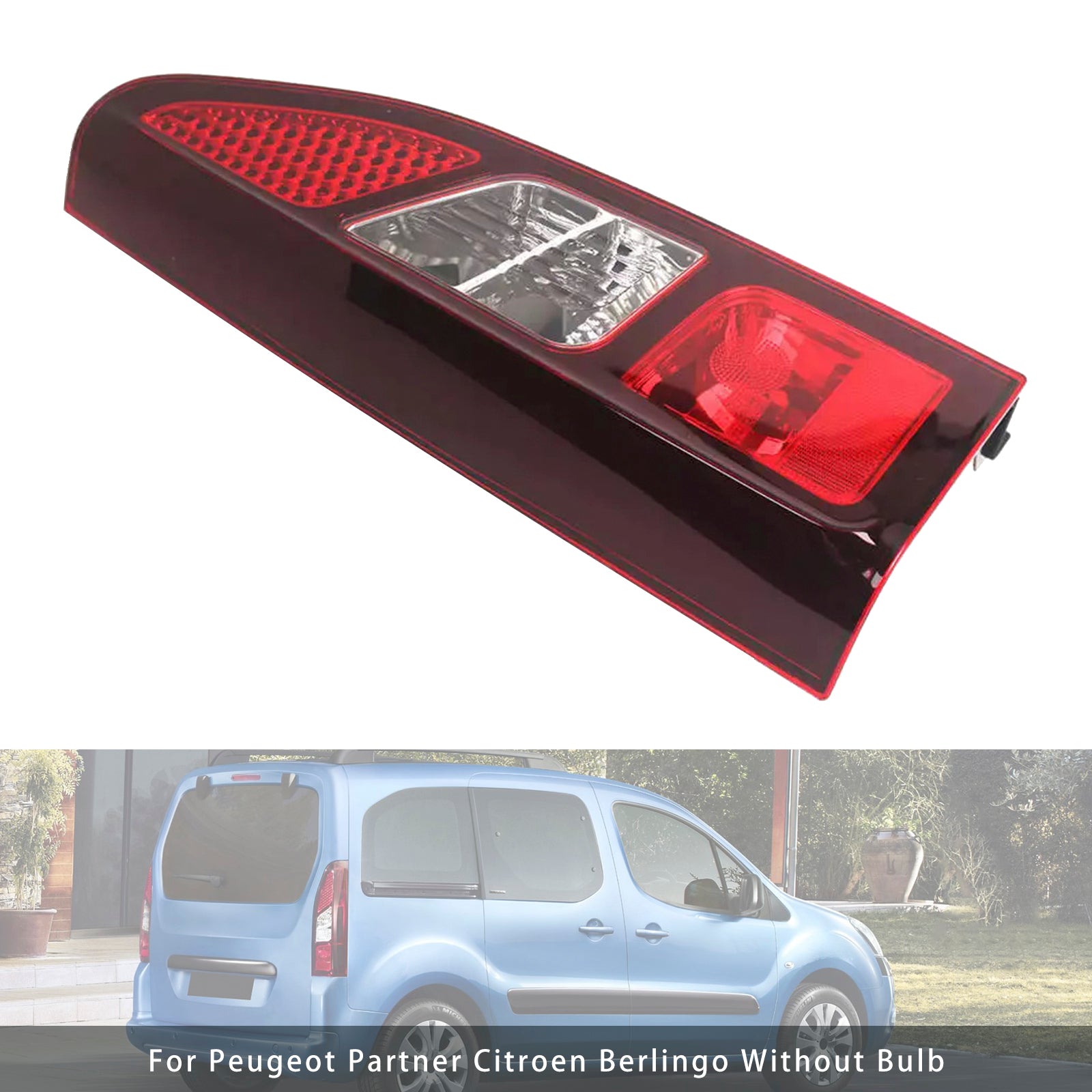 Left Tail Rear Light Assembly 9677205180 For Peugeot Partner Citroen Berlingo