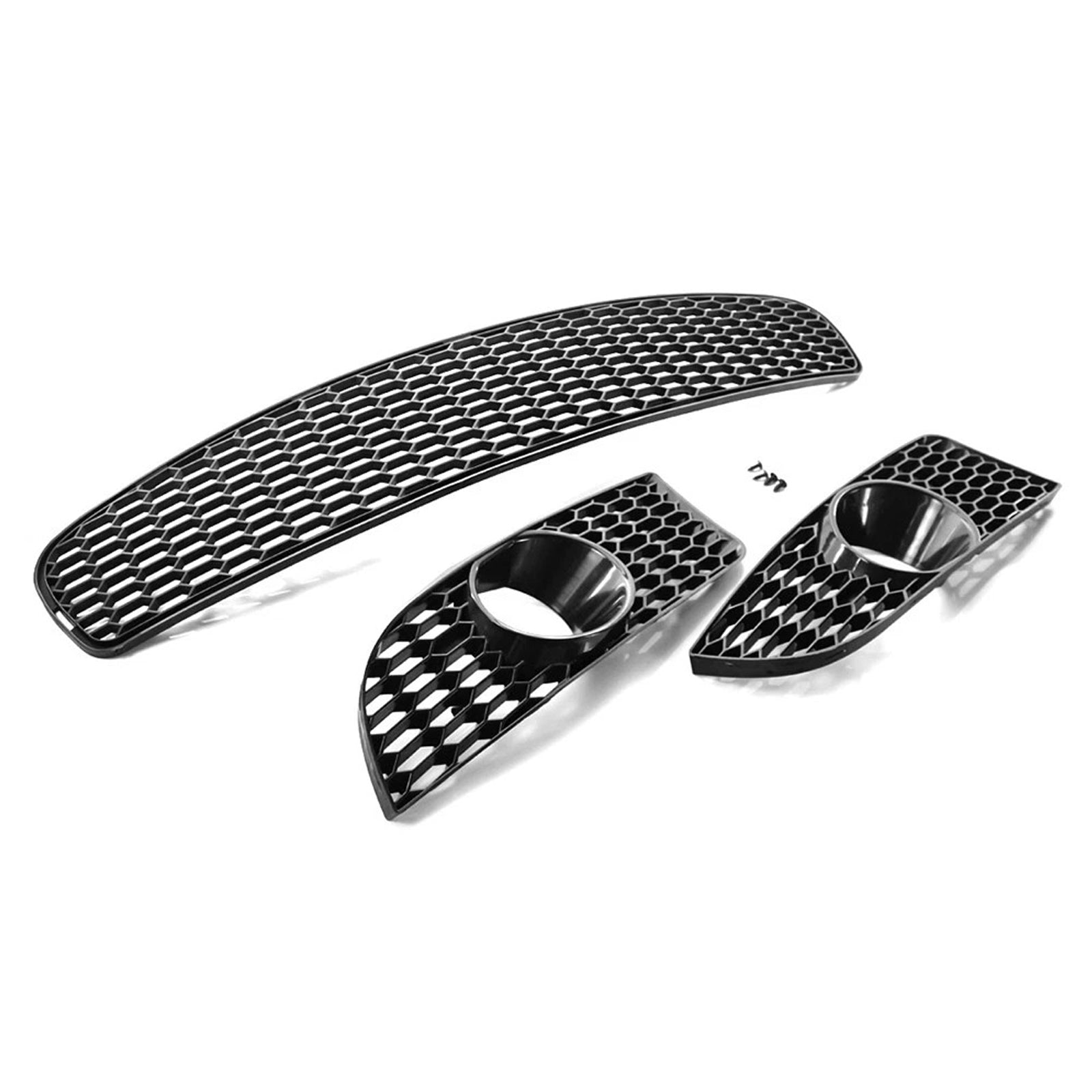 Front Bumper Lower Grille Set For BMW 3 Series E90 E92 E93 M3 Style 2009-2011