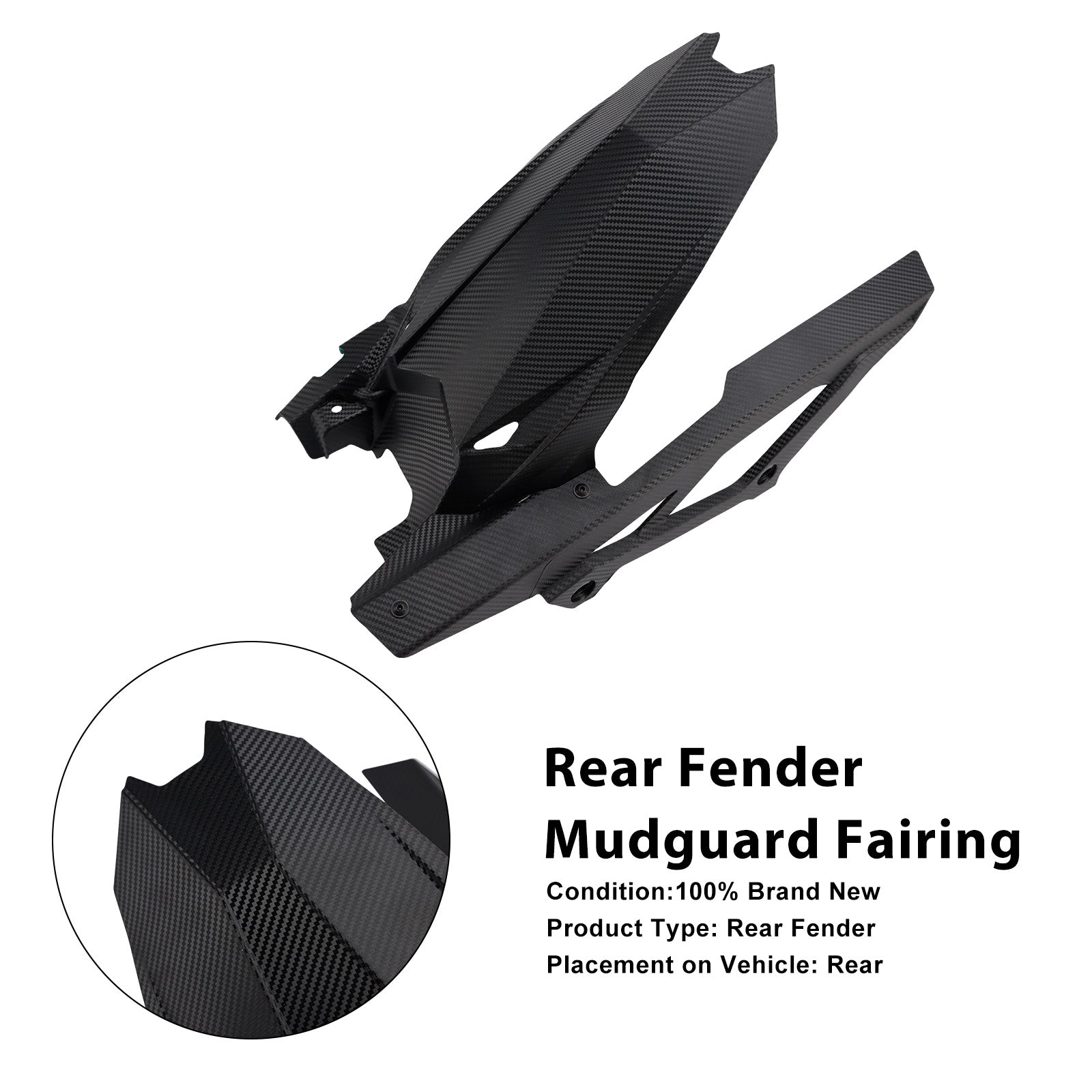 2020-2025 Kawasaki ZX-25R ZX-4R ZX-4RR Rear Fender Mudguard Fairing