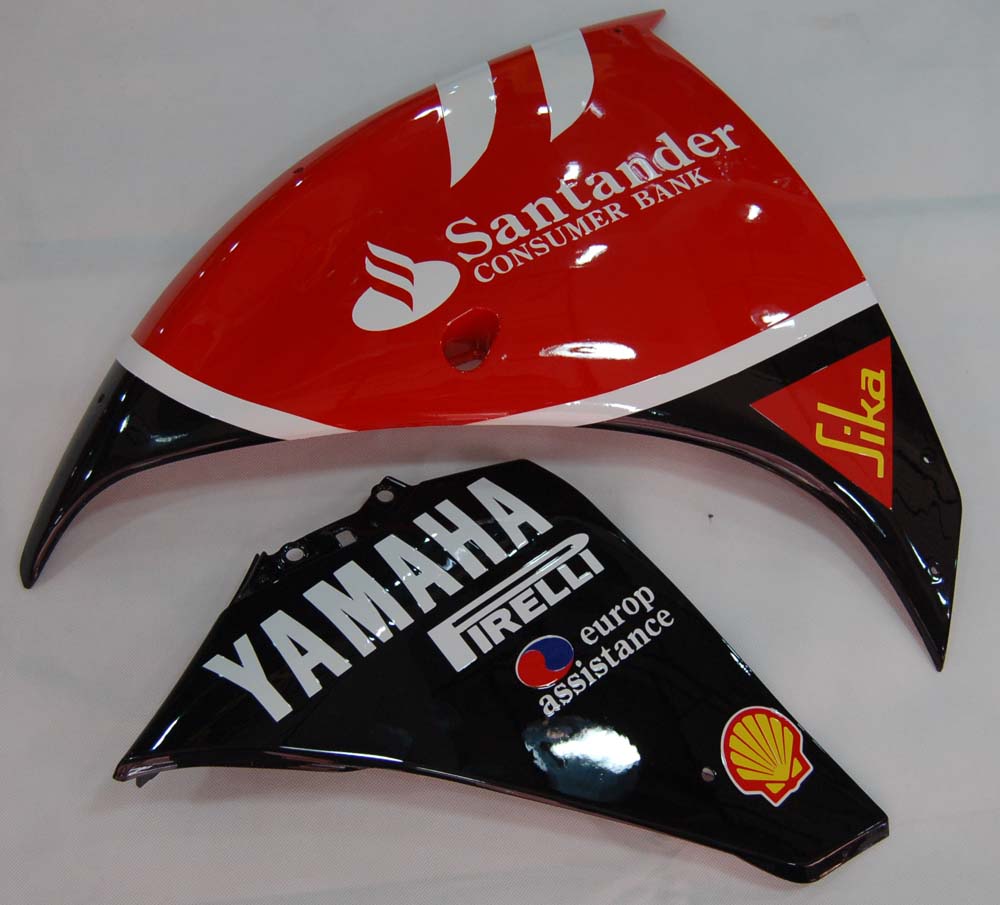 2009-2011 Yamaha YZF-R1 Red Black Santander Bank Racing Fairings Generic